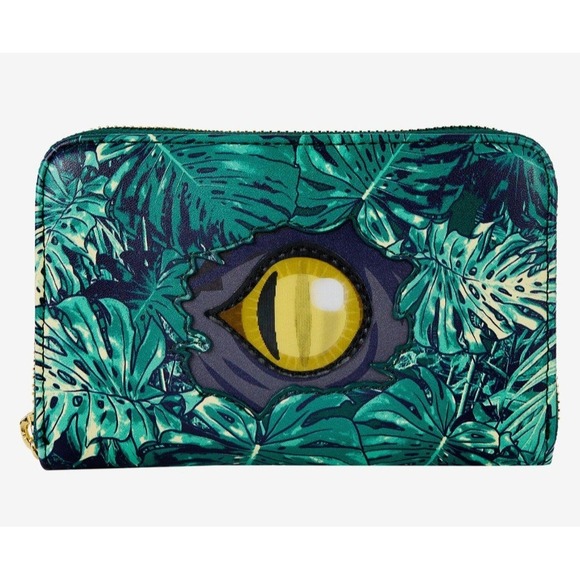 Loungefly Handbags - NEW! Loungefly‎ Jurassic World Jungle Velociraptor Lenticular Zip Around Wallet